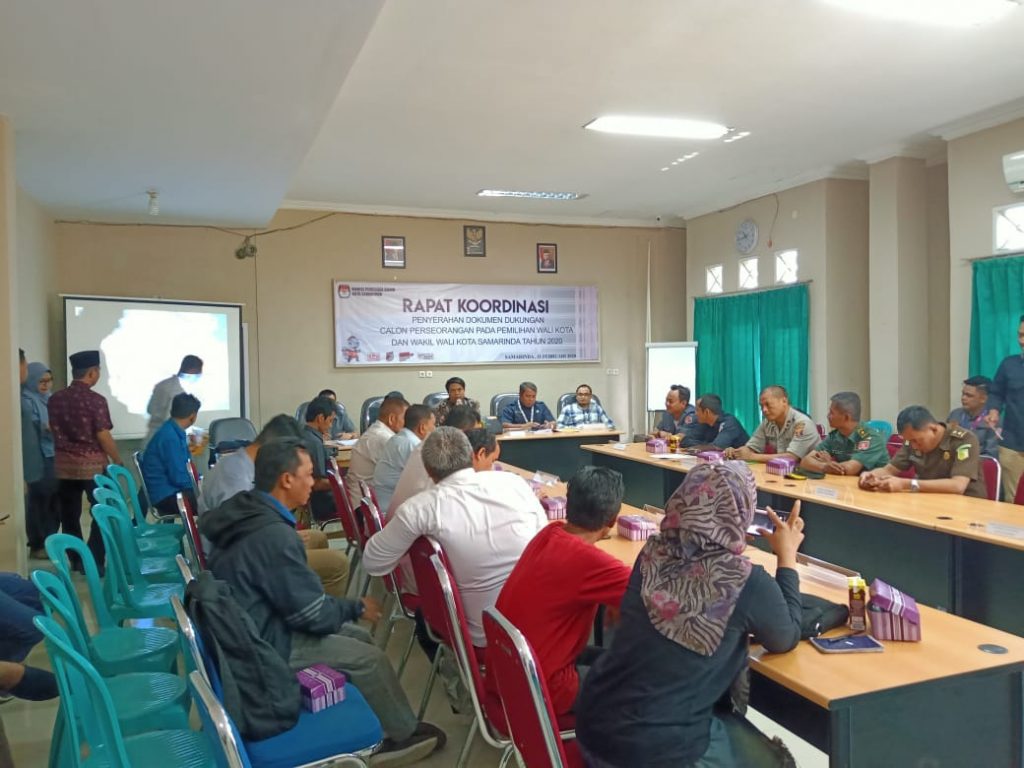 KPU Samarinda Gelar Rapat Koordinasi Penyerahan Dokumen Dukungan Calon Perseorangan