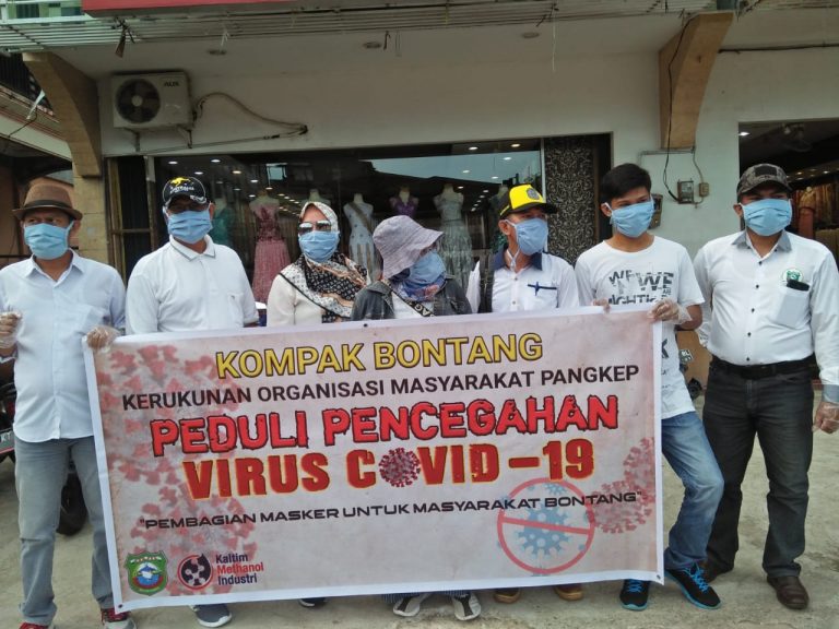 Kompak Bontang Bagikan 700 Masker