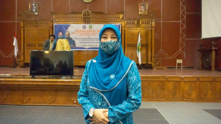 Norbaiti Isran Sosialisasi 3M ke Kutai Timur