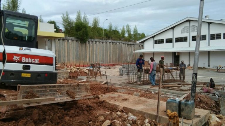 Progres Pembangunan Pasar Taman Citra Mas Loktuan Sudah 95 Persen