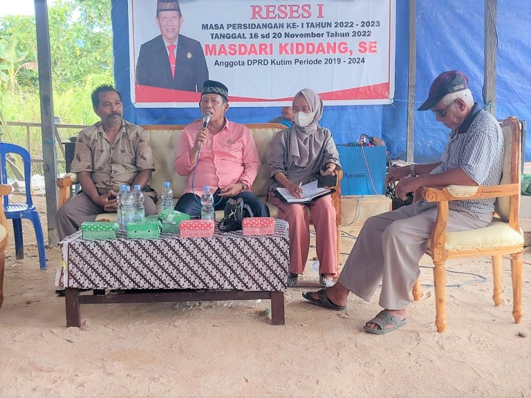 Masdari Kidang Reses, Warga Rantau Pulung Usulkan Jalan Desa
