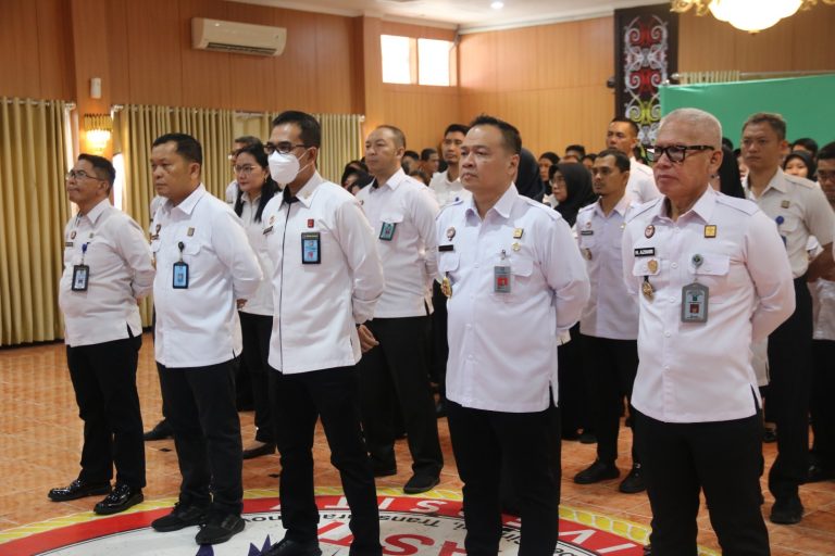 Kanwil Kemenkumham Kaltim Ikuti Apel Pagi Serentak Awal Tahun 2024 Bersama Menteri Yasonna