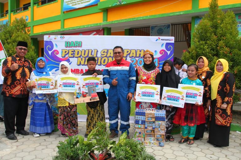 Peringati HPSN 2024, PT Pertamina EP Sanga Sanga Field Perkenalkan Cara Pengelolaan Sampah Bagi Siswa Sekolah Dasar di Kukar