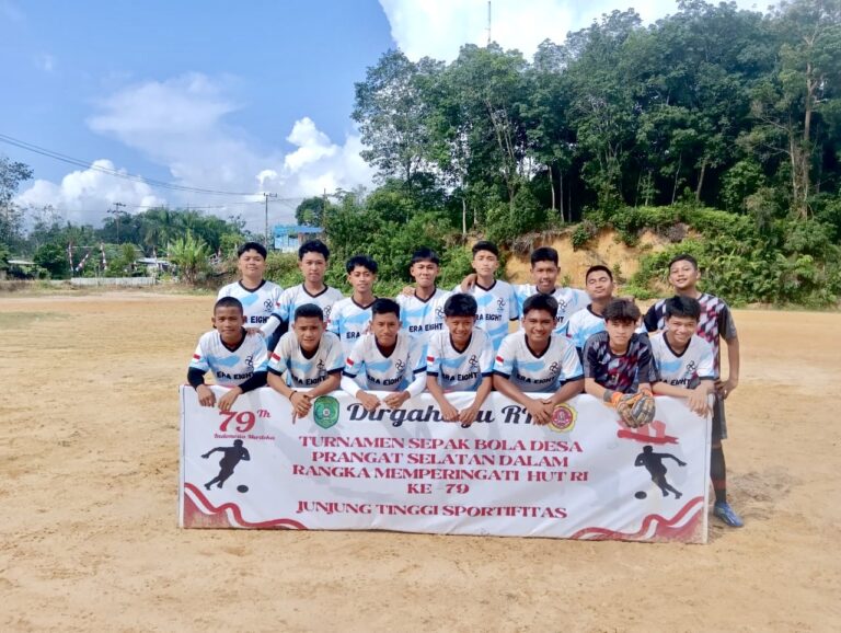 Meriahkan HUT Ke-79 RI, Desa Prasel Kembali Gelar Pertandingan Sepak Bola