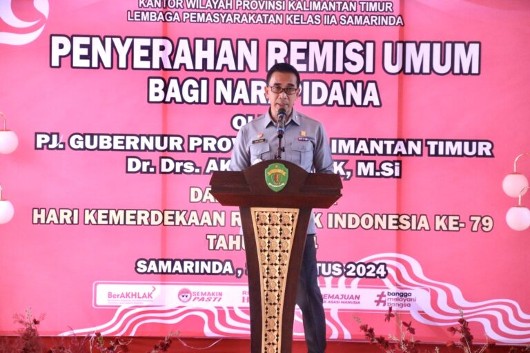 Peringati HUT Ke-79 RI, Ribuan Narapidana Kaltimtara Dapat Remisi