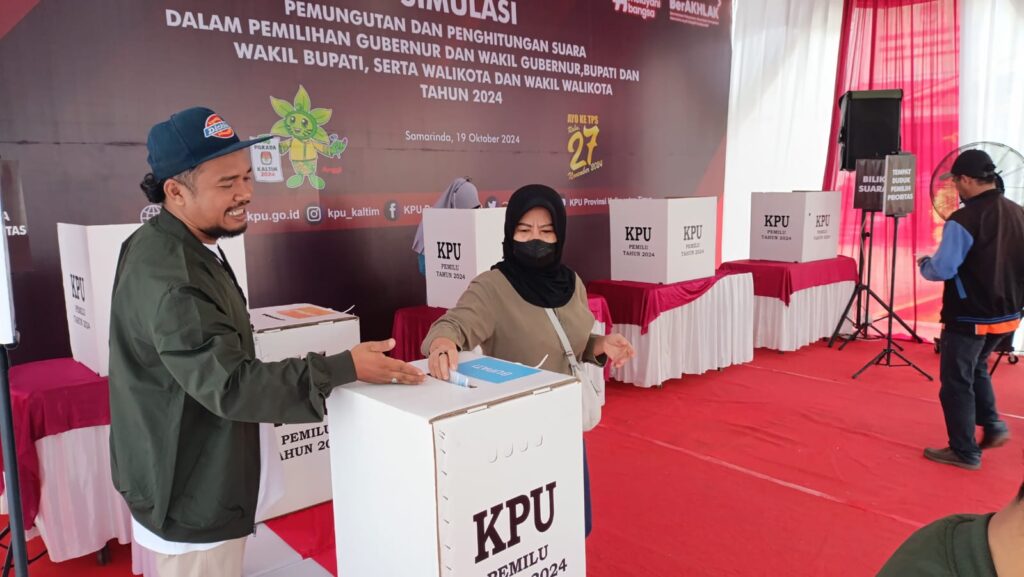 Sehari di TPS, Begini Detail Simulasi Pemungutan dan Penghitungan Suara KPU Kaltim