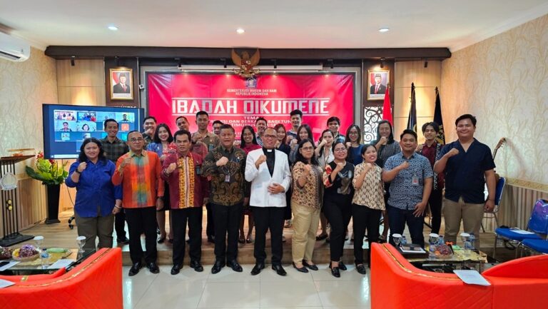 Ibadah Oikoumene di Kaltim, ASN Kemenkumham Diajak Perkuat Integritas dan Iman