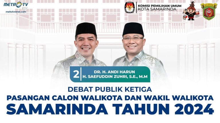 Malam ini Debat Ketiga Pilwali Samarinda 2024, Menanti Gagasan untuk Ekonomi dan Lingkungan