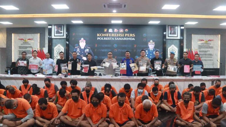 46 Kasus Narkoba Terungkap di Samarinda, Polisi Amankan 66 Tersangka