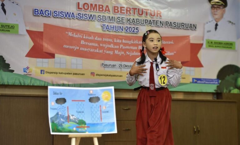 Dongkrak Minat Baca Anak, Dinas Perpustakaan Pasuruan Gelar Lomba Bertutur