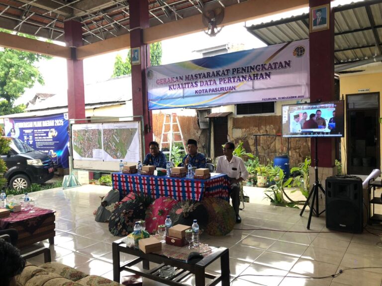 Kantor Pertanahan Kota Pasuruan Dukung Program Jawa Timur Menuju Lengkap