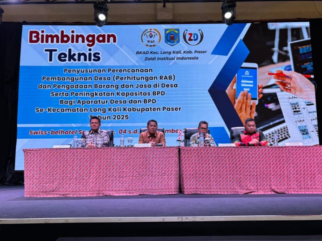 Zaldi Institusi Dorong Aparatur Desa Long Kali Tingkatkan Kompetensi Lewat Bimtek Terstruktur
Telah dibaca : 1.311 Kali.