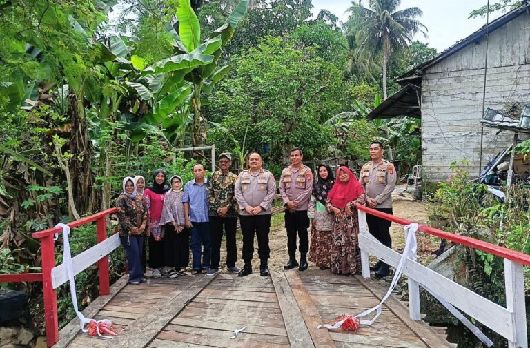 Polresta Samarinda Bangun Jembatan Merah Putih, Permudah Akses Warga Sempaja Utara