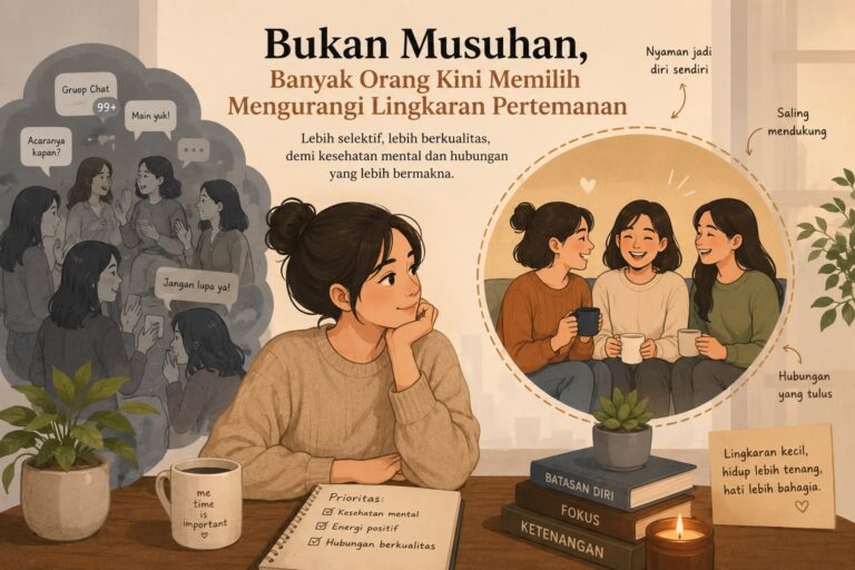 Bukan Musuhan, Banyak Orang Kini Memilih Mengurangi Lingkaran Pertemanan