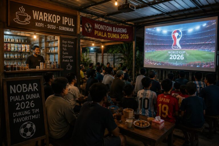 Piala Dunia 2026 Dongkrak Antusiasme Warga, Warkop Siap Jadi Tempat Nobar