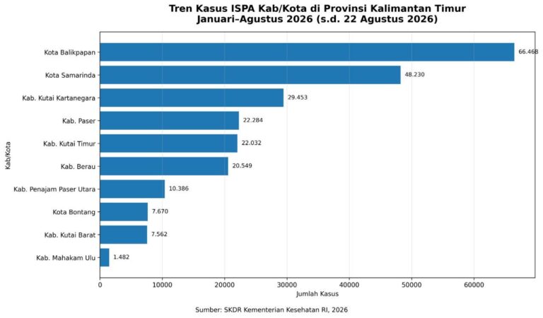 Asap Karhutla Mengancam, Kasus ISPA Kaltim Tembus 216 Ribu