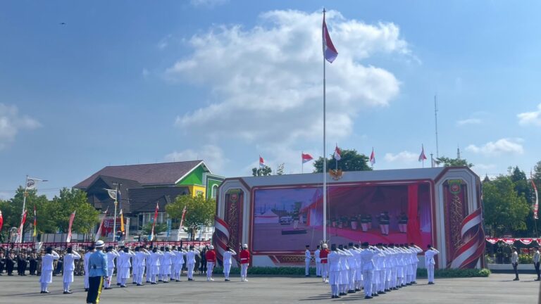 Upacara HUT ke-81 RI di Samarinda Berjalan Lancar, Yosua Laden Apresiasi Paskibraka
